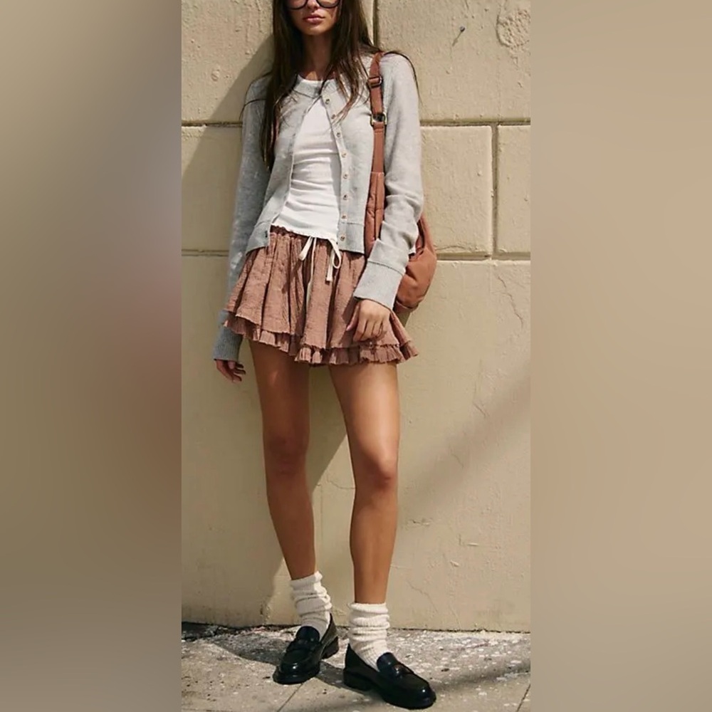 Nwot Free People Pretty Please Mini Skirt
